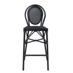 ΣΚΑΜΠΟ ΑΛΟΥΜΙΝΙΟΥ AZARIA HM5060 BAMBOO LOOK ΜΑΥΡΟ ΜΕ TEXTLINE 44x52x115Υεκ. - Image 2