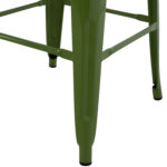 ΣΚΑΜΠΟ BAR ΜΕΤΑΛΛΙΚΟ MELITA ΣΕ LIGHT OLIVE GREEN HM8642.13 43x43x78 εκ. - Image 7
