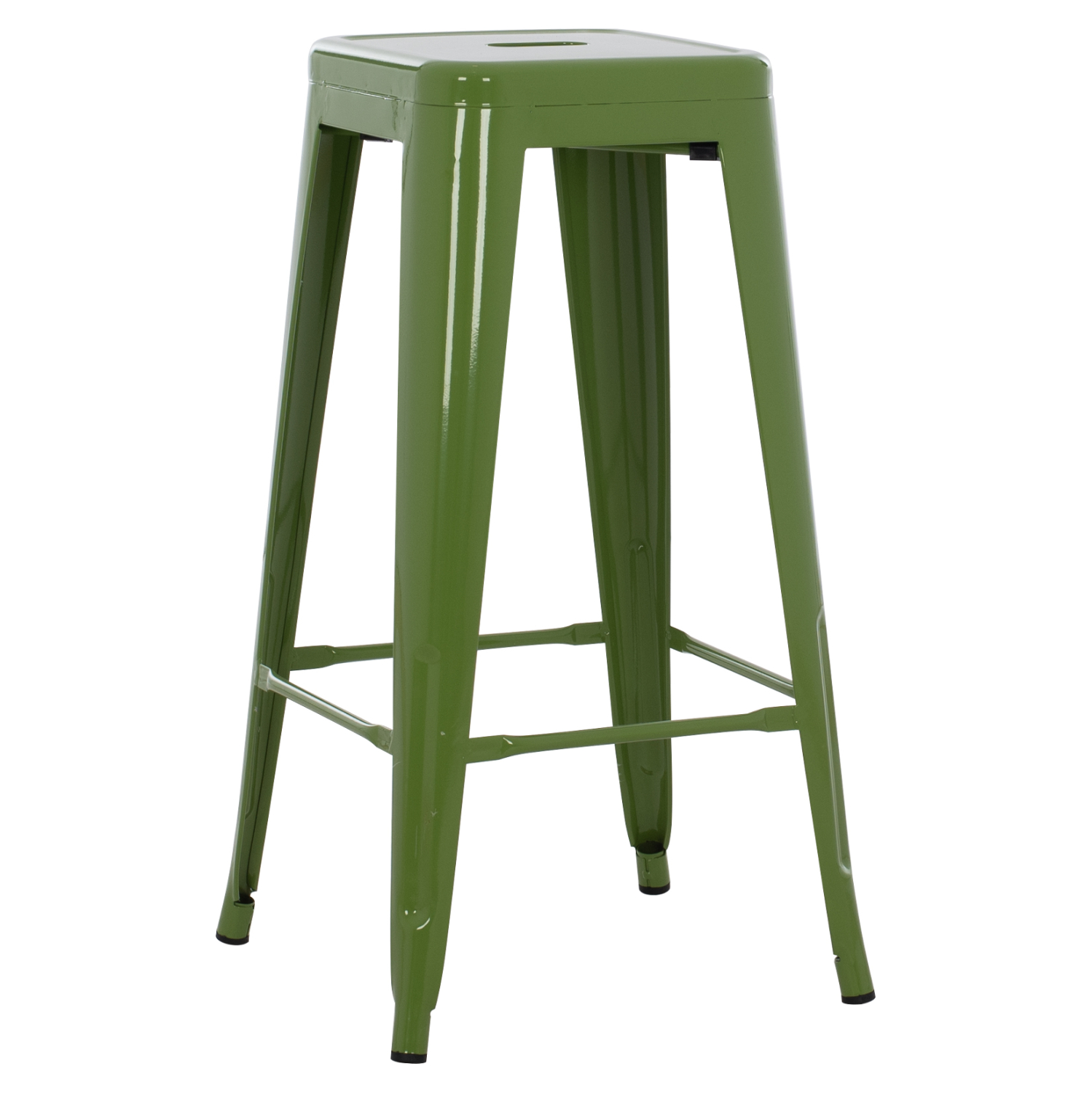 skampo-bar-metalliko-se-light-olive-gree ΣΚΑΜΠΟ BAR ΜΕΤΑΛΛΙΚΟ MELITA ΣΕ LIGHT OLIVE GREEN HM8642.13 43x43x78 εκ. - Image 1