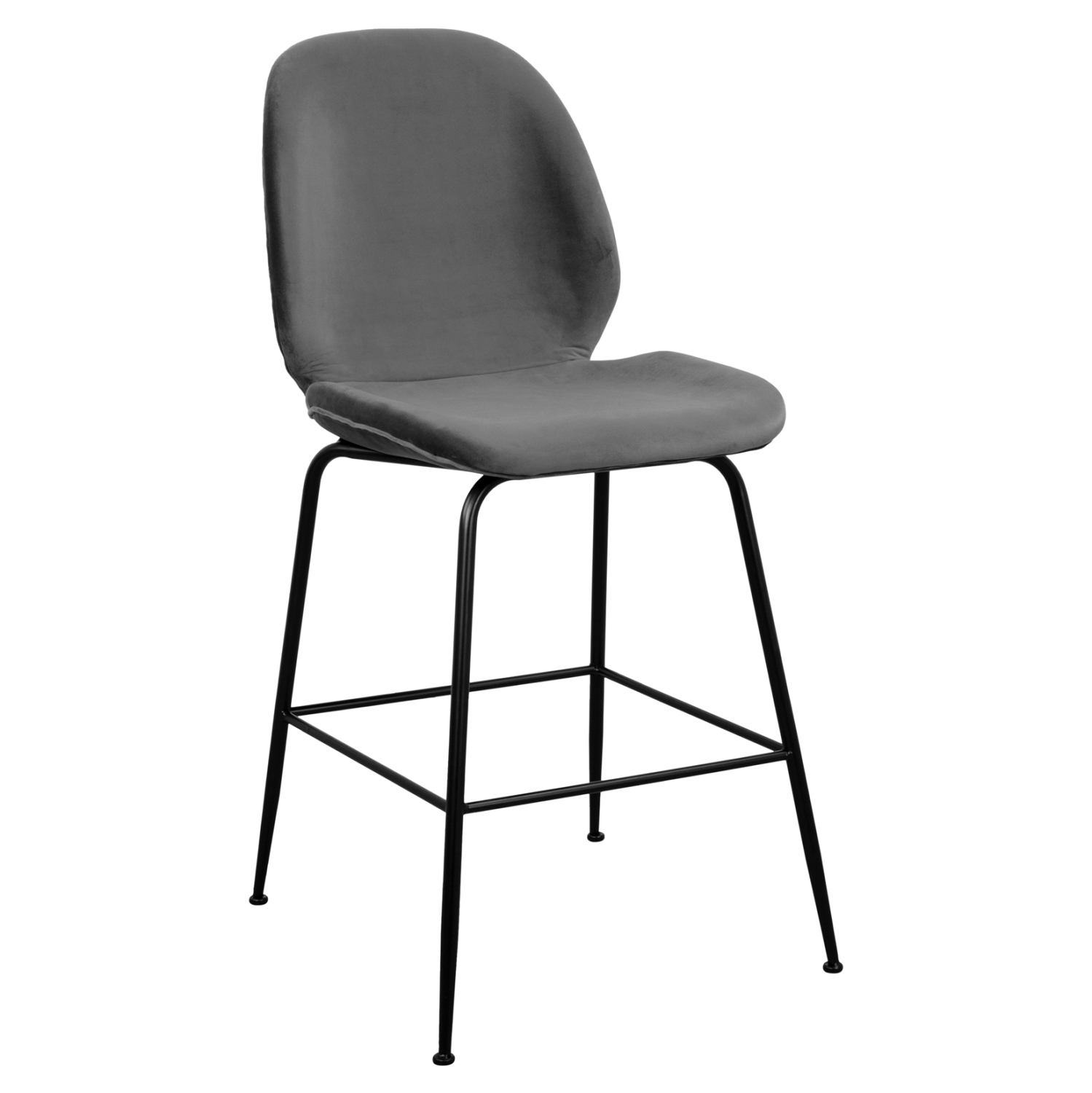 skampo-mesaioy-ypsoys-fb9852401-beloydo-1-1 ΣΚΑΜΠΟ ΜΕΣΑΙΟΥ ΥΨΟΥΣ NORA HM8524.01 ΒΕΛΟΥΔΟ ΓΚΡΙ & ΜΑΥΡΟ ΜΕΤΑΛΛΙΚΟ ΣΚΕΛΕΤΟ 48x61x103Υ εκ. - Image 1