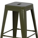 ΣΚΑΜΠΟ ΜΕΣΑΙΟΥ ΥΨΟΥΣ ΜΕΤΑΛΛΙΚΟ MELITA-PRO HM8573.43 DARK OLIVE GREEN 43x43x67Υεκ. - Image 4