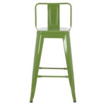 ΣΚΑΜΠΟ ΜΕΣΑΙΟΥ ΥΨΟΥΣ ΜΕΤΑΛΛΙΚΟ MELITA ΣΕ LIGHT OLIVE GREEN HM8574.13 42x42x98 εκ. - Image 3
