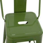 ΣΚΑΜΠΟ ΜΕΣΑΙΟΥ ΥΨΟΥΣ ΜΕΤΑΛΛΙΚΟ MELITA ΣΕ LIGHT OLIVE GREEN HM8574.13 42x42x98 εκ. - Image 8