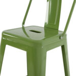 ΣΚΑΜΠΟ ΜΕΣΑΙΟΥ ΥΨΟΥΣ ΜΕΤΑΛΛΙΚΟ MELITA ΣΕ LIGHT OLIVE GREEN HM8574.13 42x42x98 εκ. - Image 9