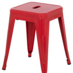 ΣΚΑΜΠΟ ΜΕΤΑΛΛΙΚΟ MELITA HM0096.44 ΣΕ ΚΟΚΚΙΝΟ ΧΡΩΜΑ 37x37x45Υεκ. - Image 5