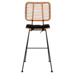 ΣΚΑΜΠΟ ΜΕΤΑΛΛΙΚΟ ΜΕ ΜΑΞΙΛΑΡΙ ALLEGRA HM5455 ΜΕ WICKER ΜΠΕΖ 46,5x55x117,5Υ εκ. - Image 6