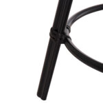 ΣΚΑΜΠΟ ΜΠΑΡ ΑΛΟΥΜΙΝΙΟΥ ΜΕΣΑΙΟΥ ΥΨΟΥΣ CHINO HM6286.02 BAMBOO LOOK & TEXTILENE ΜΑΥΡΟ 43x43x65Υεκ - Image 7