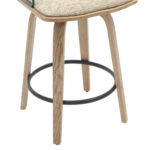 ΣΚΑΜΠΟ ΜΠΑΡ JUDI HM9985.01 WHITE WASH Κ.Π.-ΜΑΥΡΟ ΜΕΤΑΛΛΟ-ΜΠΕΖ ΥΦΑΣΜΑ 48x52x92Υεκ - Image 8