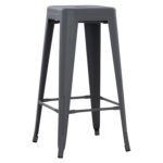ΣΚΑΜΠΟ ΜΠΑΡ ΜΕΤΑΛΛΙΚΟ MELITA-PRO HM8642.50 ΣΕ ΓΚΡΙ 43x43x78Υεκ.