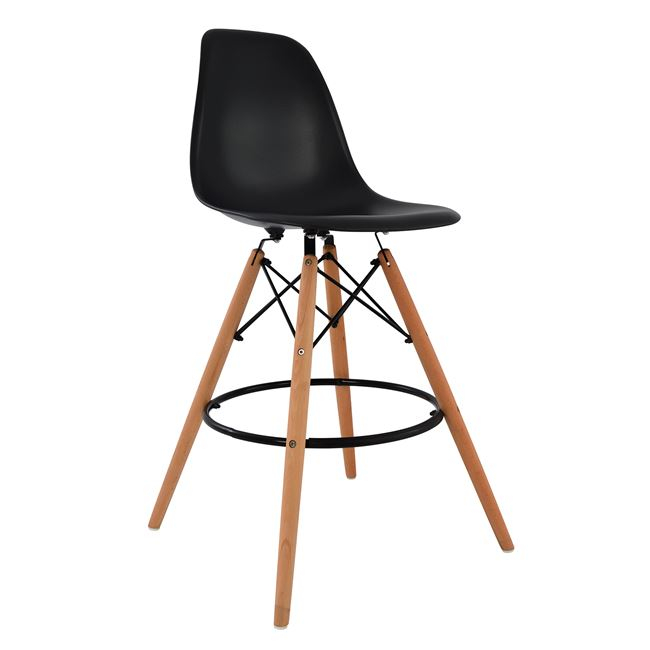 skampo-mpar-renata-hm017302-mayro-47x50x ΣΚΑΜΠΟ ΜΠΑΡ RENATA HM0173.02 ΜΑΥΡΟ 47x50x108Υ εκ. - Image 1
