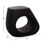 ΣΚΑΜΠΟ ΣΑΛΟΝΙΟΥ LANS HM4691.01 FIBER CEMENT ΣΕ ΜΑΥΡΟ--58x28x45.5Υεκ. - Image 2