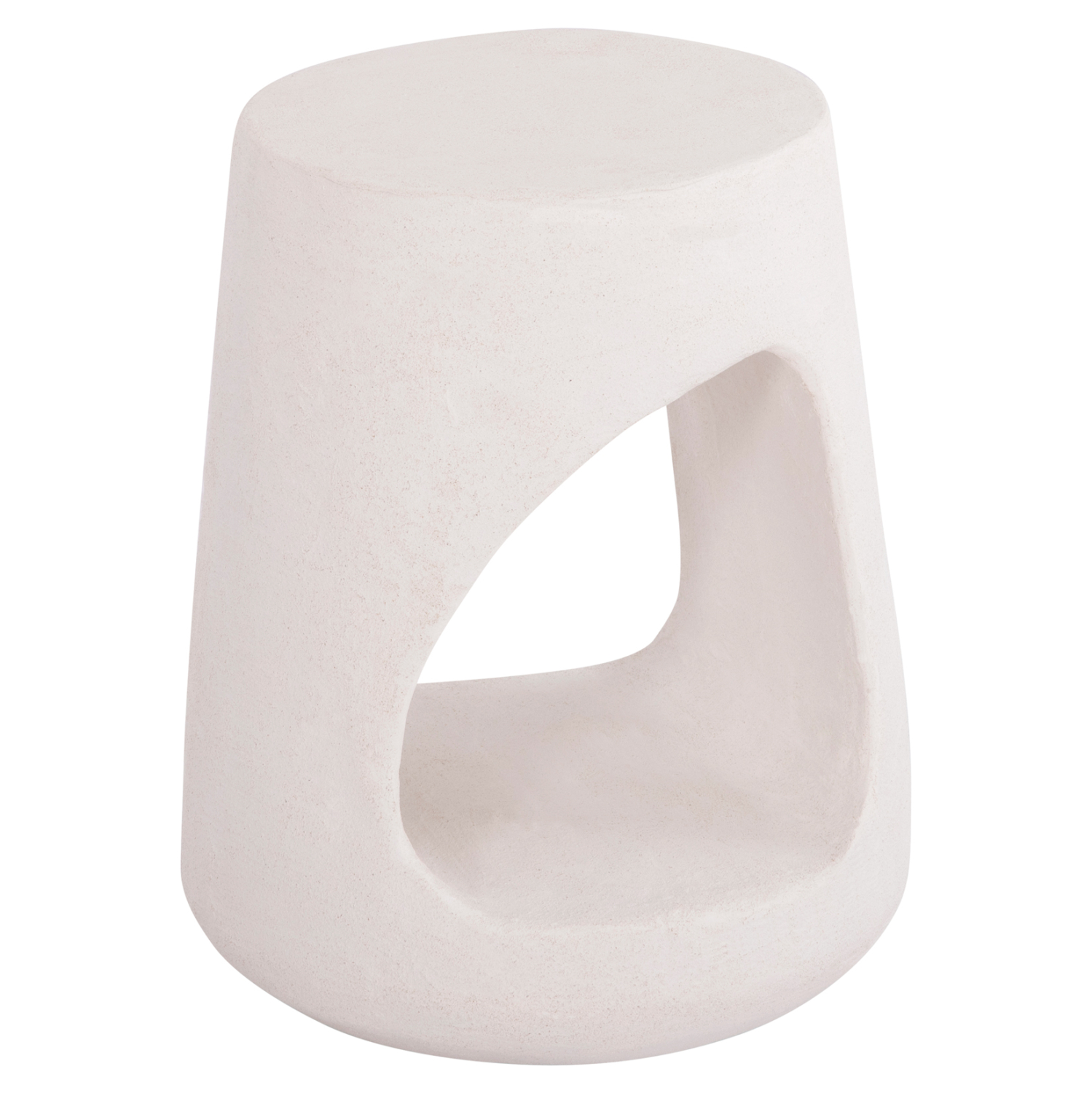 skampo-stroggylo-fb918056-polyritini-se- ΣΚΑΜΠΟ ΣΤΡΟΓΓΥΛΟ ΣΕΙΡΑ SANTORINI HM18056 ΠΟΛΥΡΗΤΙΝΗ ΣΕ ΥΠΟΛΕΥΚΟ ΧΡΩΜΑ Φ38x47Yεκ. - Image 1