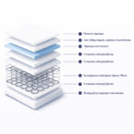 ΣΤΡΩΜΑ CONTINUOUS SPRING ΧΑΜΗΛΗ ΣΟΥΣΤΑ ΜΟΝΗΣ ΟΨΗΣ HM671.01 90x190x16 εκ. - Image 4