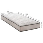 ΣΤΡΩΜΑ DREAMTOPIA ΣΕΙΡΑ ATLAS HM654.90-200 BONNELL SPRING 90x200x20Y εκ. - Image 2