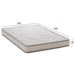 ΣΤΡΩΜΑ DREAMTOPIA ΣΕΙΡΑ RELIEF HM653.140 BONNELL SPRING 140x190x20Y εκ. - Image 2