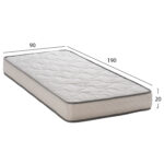 ΣΤΡΩΜΑ DREAMTOPIA ΣΕΙΡΑ RELIEF HM653.90 BONNELL SPRING 90x190x20Y εκ. - Image 2