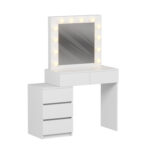 ΤΟΥΑΛΕΤΑ ΜΕ ΦΩΤΙΣΜΟ LED & ΣΥΡΤΑΡΙΑ BEYON HM2500.03 ΜΕΛΑΜΙΝΗ ΣΕ ΛΕΥΚΟ 80x40x140Υεκ. - Image 4