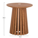 ΤΡΑΠΕΖΑΚΙ ΒΟΗΘΗΤΙΚΟ TALBERT HM18025 MDF ΣΕ ΦΥΣΙΚΟ ΞΥΛΟΥ Φ45x50,5Υεκ. - Image 2