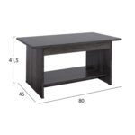 ΤΡΑΠΕΖΑΚΙ ΣΑΛΟΝΙΟΥ HAYDEN HM2286.01 ΣΕ ΑΝΘΡΑΚΙ ΧΡΩΜΑ 80x41,5x46 - Image 2