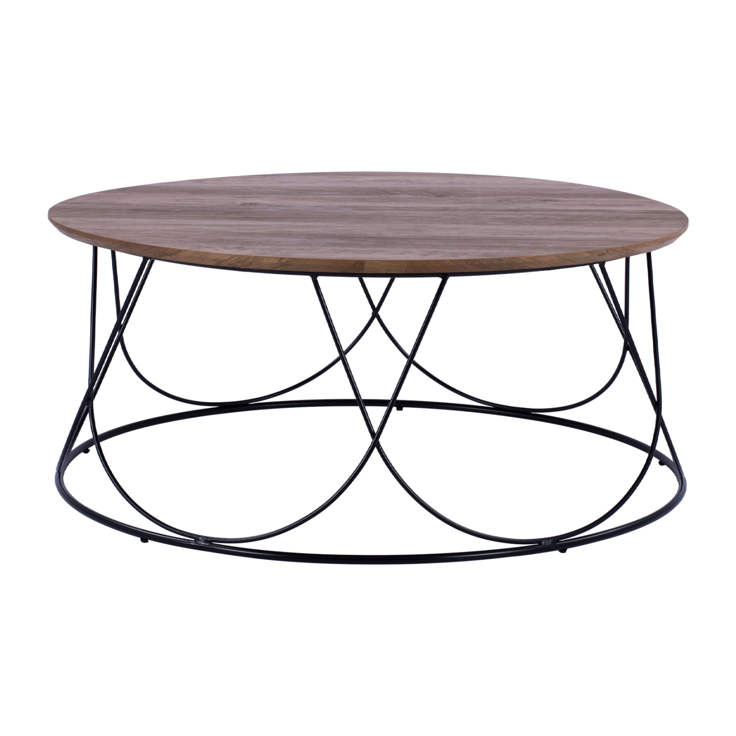 trapezaki-salonioy-mdf-top-me-metalliko-1-1 ΤΡΑΠΕΖΑΚΙ ΣΑΛΟΝΙΟΥ ZENA HM8690 MDF TOP ΜΕ ΜΕΤΑΛΛΙΚΟ ΜΑΥΡΟ ΣΚΕΛΕΤΟ Φ90Χ40Υ εκ. - Image 1