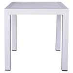 ΤΡΑΠΕΖΙ ΑΛΟΥΜΙΝΙΟΥ QIANA HM5402.01 ΛΕΥΚΟ 45x45x45,5Υ εκ. - Image 3