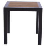 ΤΡΑΠΕΖΙ ΑΛΟΥΜΙΝΙΟΥ SABRA HM5403.02 ΓΚΡΙ ΜΕ POLYWOOD 45Χ45X45,5Yεκ. - Image 3