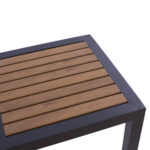 ΤΡΑΠΕΖΙ ΑΛΟΥΜΙΝΙΟΥ SABRA HM5403.02 ΓΚΡΙ ΜΕ POLYWOOD 45Χ45X45,5Yεκ. - Image 6