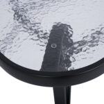 ΤΡΑΠΕΖΙ BRUNO 150X90Χ72Υεκ. ΓΚΡΙ ΜΕΤΑΛΛΙΚΟ ΜΕ ΓΥΑΛΙΝΗ ΕΠΙΦΑΝΕΙΑ HM5145.01 - Image 4