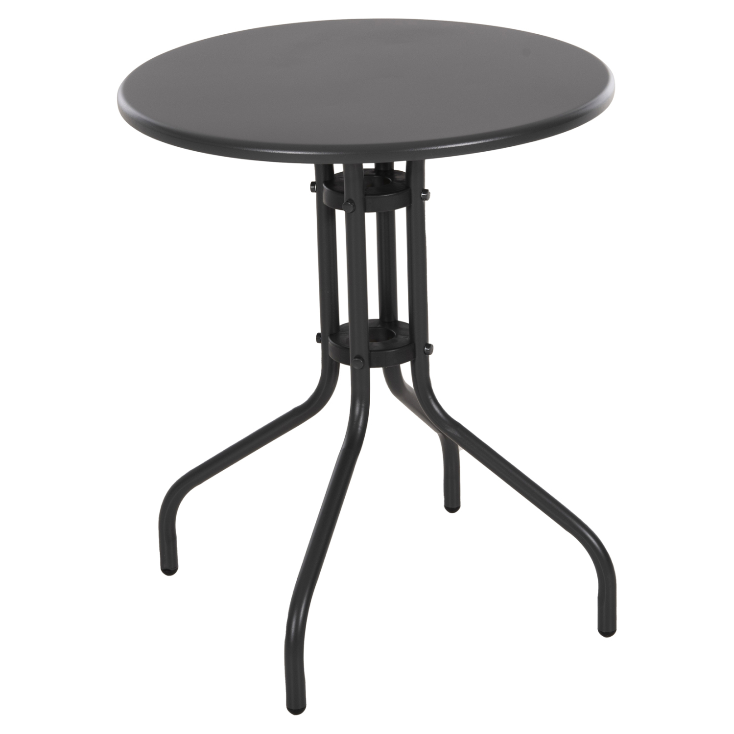 trapezi-exchoroy-stroggylo-fb9597301-met-7 ΤΡΑΠΕΖΙ ΕΞ.ΧΩΡΟΥ ΣΤΡΟΓΓΥΛΟ LINO HM5973.01 ΜΕΤΑΛΛΙΚΟ ΓΚΡΙ Φ60x70Υεκ. - Image 1