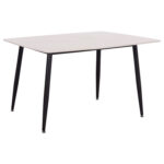 ΤΡΑΠΕΖΙ RAVEN HM18149.01 ΚΕΡΑΜΙΚΟ TOP ΜΕ ΟΨΗ ΛΕΥΚΟ ΜΑΡΜΑΡΟ 140x80x74Υεκ. - Image 4
