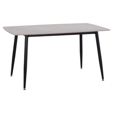ΤΡΑΠΕΖΙ RAVEN HM18149.13 ΚΕΡΑΜΙΚΟ TOP ΜΕ ΟΨΗ ΓΚΡΙ ΜΑΡΜΑΡΟ 140x80x74Υεκ.