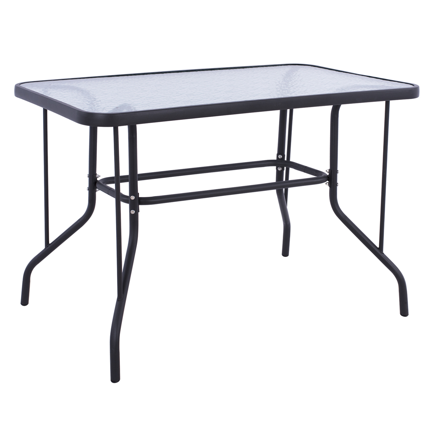 trapezi-fb9502001-metalliko-skoyro-gkri-1-7 ΤΡΑΠΕΖΙ ADAM HM5020.01 ΜΕΤΑΛΛΙΚΟ ΣΚΟΥΡΟ ΓΚΡΙ ΜΕ ΓΥΑΛΙΝΗ ΕΠΙΦΑΝΕΙΑ 110Χ60Χ71Υεκ. - Image 1