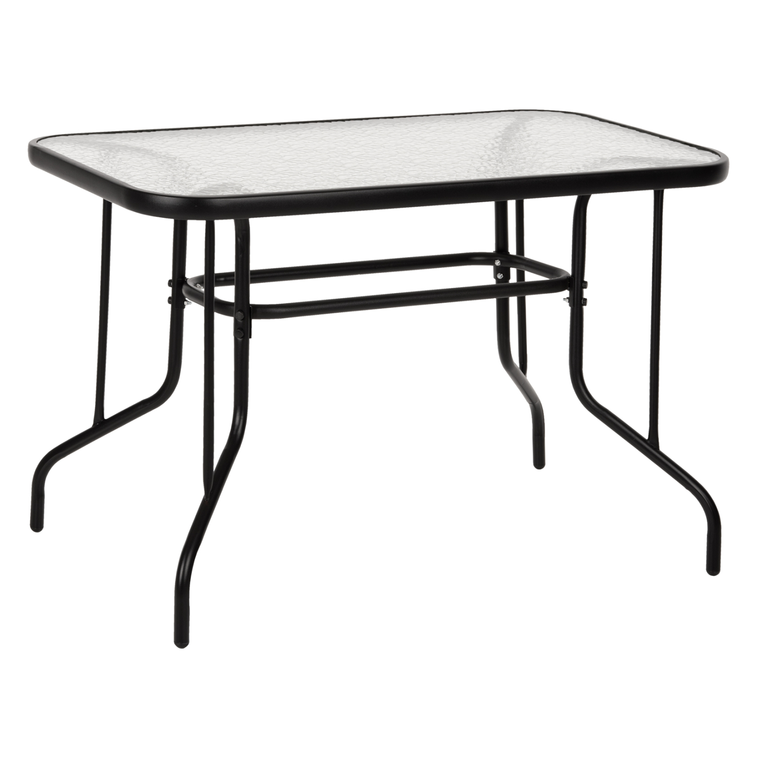 trapezi-fb9502003-metalliko-mayro-me-gya-7 ΤΡΑΠΕΖΙ ADAM HM5020.03 ΜΕΤΑΛΛΙΚΟ ΜΑΥΡΟ ΜΕ ΓΥΑΛΙΝΗ ΕΠΙΦΑΝΕΙΑ 110Χ60Χ71Υεκ. - Image 1