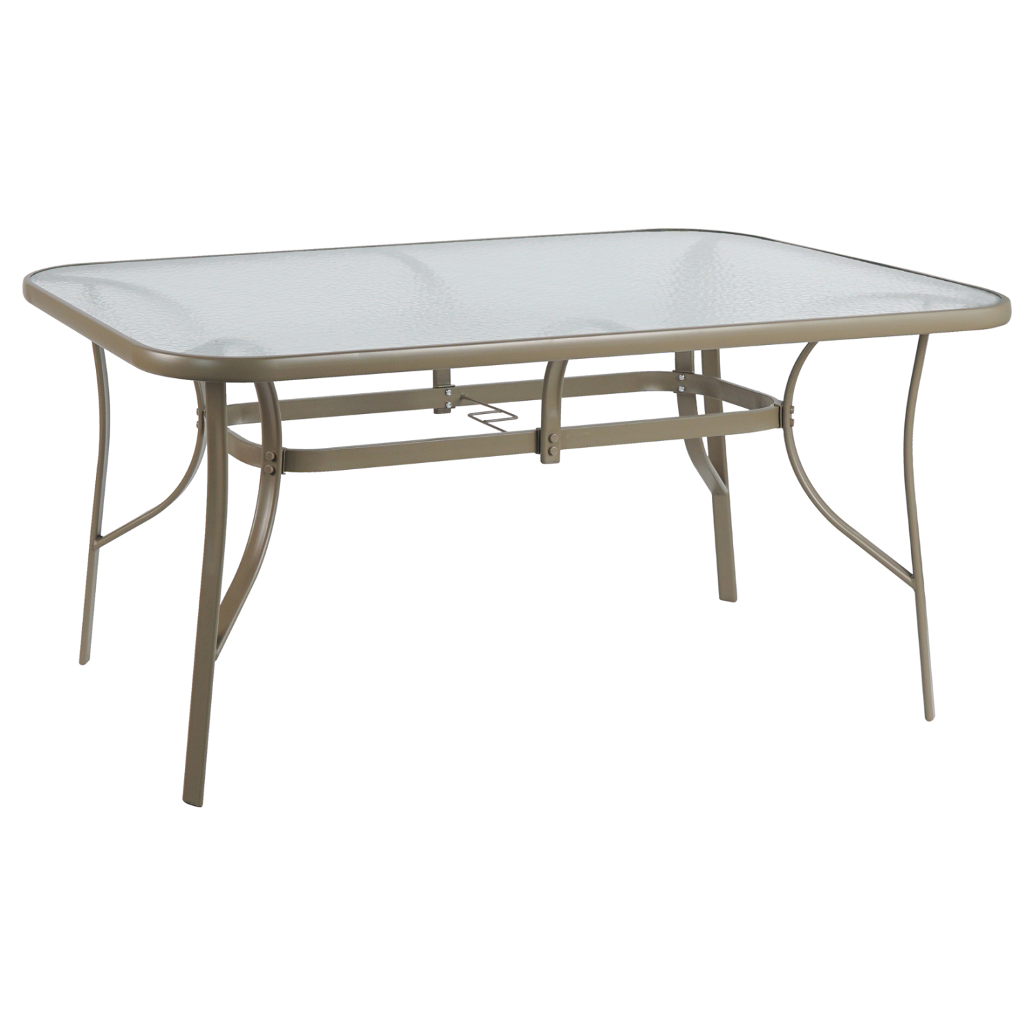 trapezi-fb9507404-metalliko-sampani-me-g-1 ΤΡΑΠΕΖΙ BRUNO 160Χ90Χ72Υεκ. ΜΕΤΑΛΛΙΚΟ ΣΑΜΠΑΝΙ ΜΕ ΓΥΑΛΙΝΗ ΕΠΙΦΑΝΕΙΑ HM5074.04 - Image 1