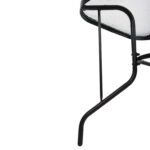 ΤΡΑΠΕΖΙ ADAM HM5679.03 ΜΕΤΑΛΛΙΚΟ ΜΑΥΡΟ ΜΕ ΓΥΑΛΙΝΗ ΕΠΙΦΑΝΕΙΑ 120Χ70Χ70Υεκ. - Image 8