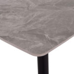 ΤΡΑΠΕΖΙ RAVEN HM9854.13 ΚΕΡΑΜΙΚΟ TOP ΓΚΡΙ ΜΑΡΜΑΡΟ-ΜΑΥΡΟ ΜΕΤΑΛΛΟ 120x70x73Υεκ. - Image 3
