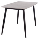 ΤΡΑΠΕΖΙ RAVEN HM9854.13 ΚΕΡΑΜΙΚΟ TOP ΓΚΡΙ ΜΑΡΜΑΡΟ-ΜΑΥΡΟ ΜΕΤΑΛΛΟ 120x70x73Υεκ. - Image 7