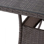 ΤΡΑΠΕΖΙ ΜΕΤΑΛΛΙΚΟ MILITARY RATTAN ΓΚΡΙ HM5141.31 120x70x75Υ εκ. - Image 8