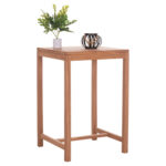 ΤΡΑΠΕΖΙ ΜΠΑΡ ΤΕΤΡΑΓΩΝΟ PRESSCOT HM18113 ΞΥΛΟ TEAK ΣΕ ΦΥΣΙΚΟ 70x70x105Υεκ.