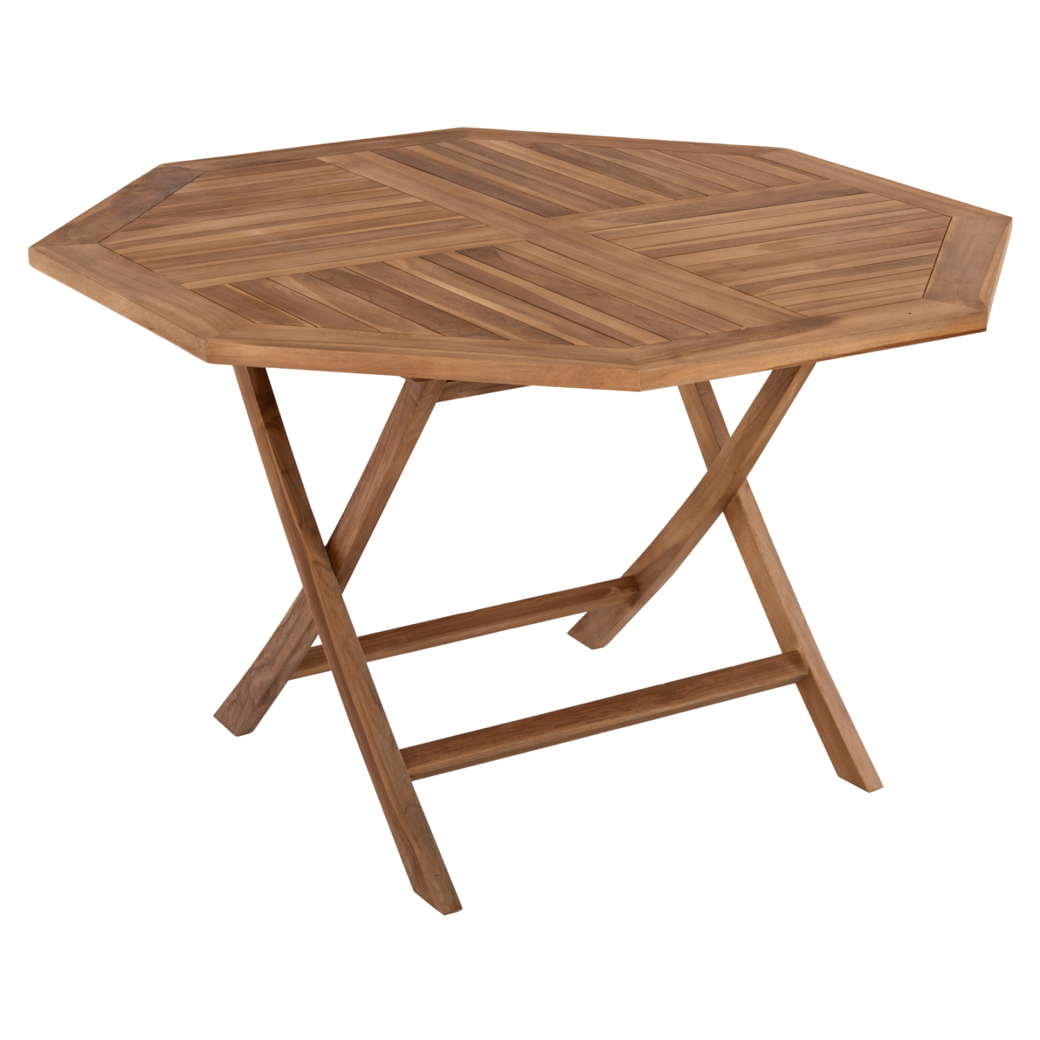 trapezi-polygono-ptyssomeno-fb99545-teak-8 ΤΡΑΠΕΖΙ ΠΟΛΥΓΩΝΟ KENDALL ΠΤΥΣΣΟΜΕΝΟ HM9545 TEAK ΣΕ ΦΥΣΙΚΟ ΧΡΩΜΑ 120x120x75Yεκ. - Image 1