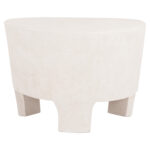 ΤΡΑΠΕΖΙ ΣΑΛΟΝΙΟΥ ΣΕΙΡΑ SANTORINI HM18053 MDF ΣΕ ΥΠΟΛΕΥΚΟ ΧΡΩΜΑ 54x61x40,5Υεκ. - Image 3