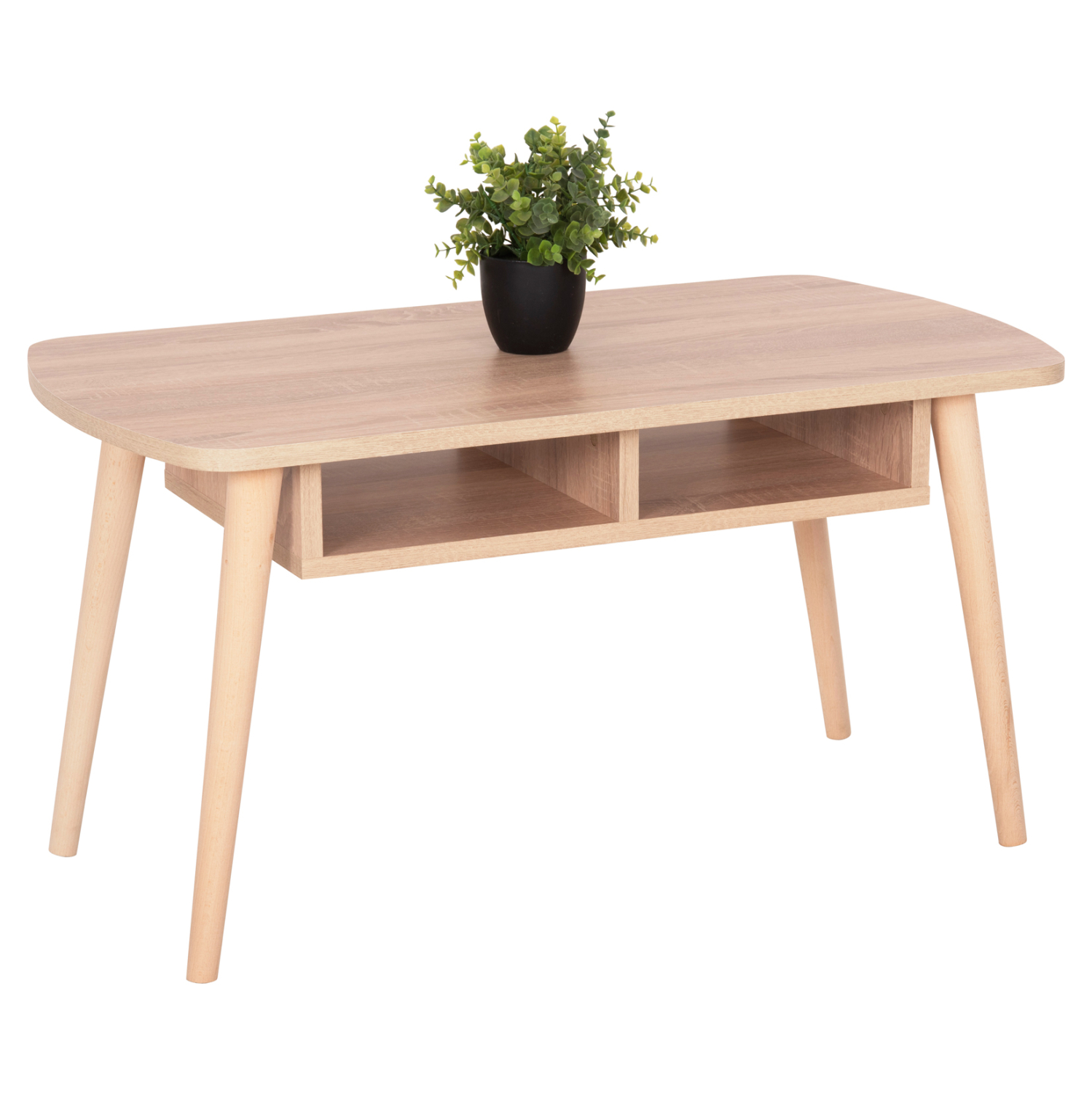 trapezi-salonioy-fb91817803-melamini-se- ΤΡΑΠΕΖΙ ΣΑΛΟΝΙΟΥ SLIVEN HM18178.03 ΜΕΛΑΜΙΝΗ ΣΕ ΣΟΝΑΜΑ-ΠΟΔΙΑ ΦΥΣΙΚΟ 90x50x47,5Υεκ - Image 1