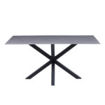ΤΡΑΠΕΖΙ ΣΑΛΟΝΙΟΥ HM9470.05 GREY MARBLE-ΜΑΥΡΗ ΜΕΤΑΛ.ΒΑΣΗ 120x60x45,5Yεκ. - Image 3