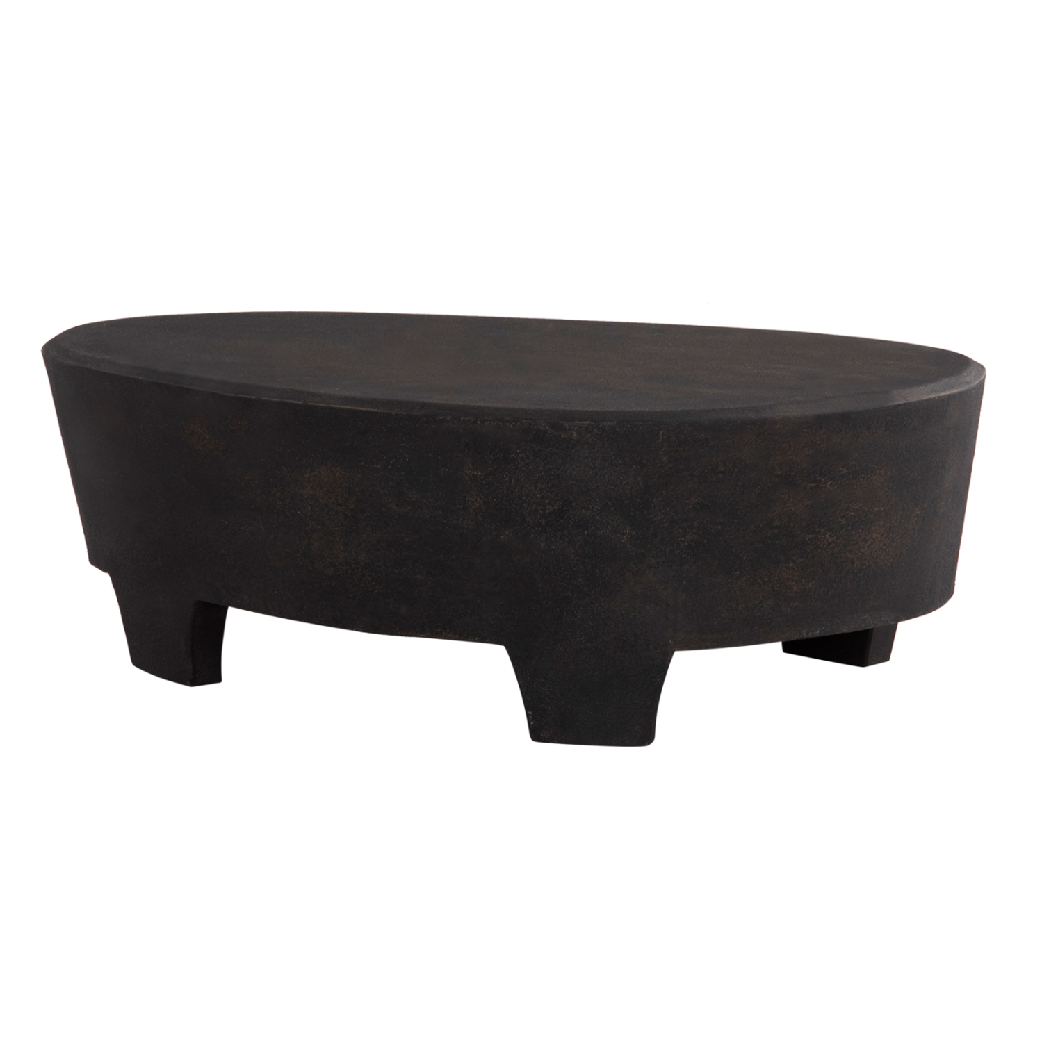 trapezi-salonioy-obal-fb918066-mdf-se-ma ΤΡΑΠΕΖΙ ΣΑΛΟΝΙΟΥ ΟΒΑΛ ΣΕΙΡΑ SANTORINI HM18066 MDF ΣΕ ΜΑΥΡΟ ΧΡΩΜΑ 100x60x33Υεκ. - Image 1