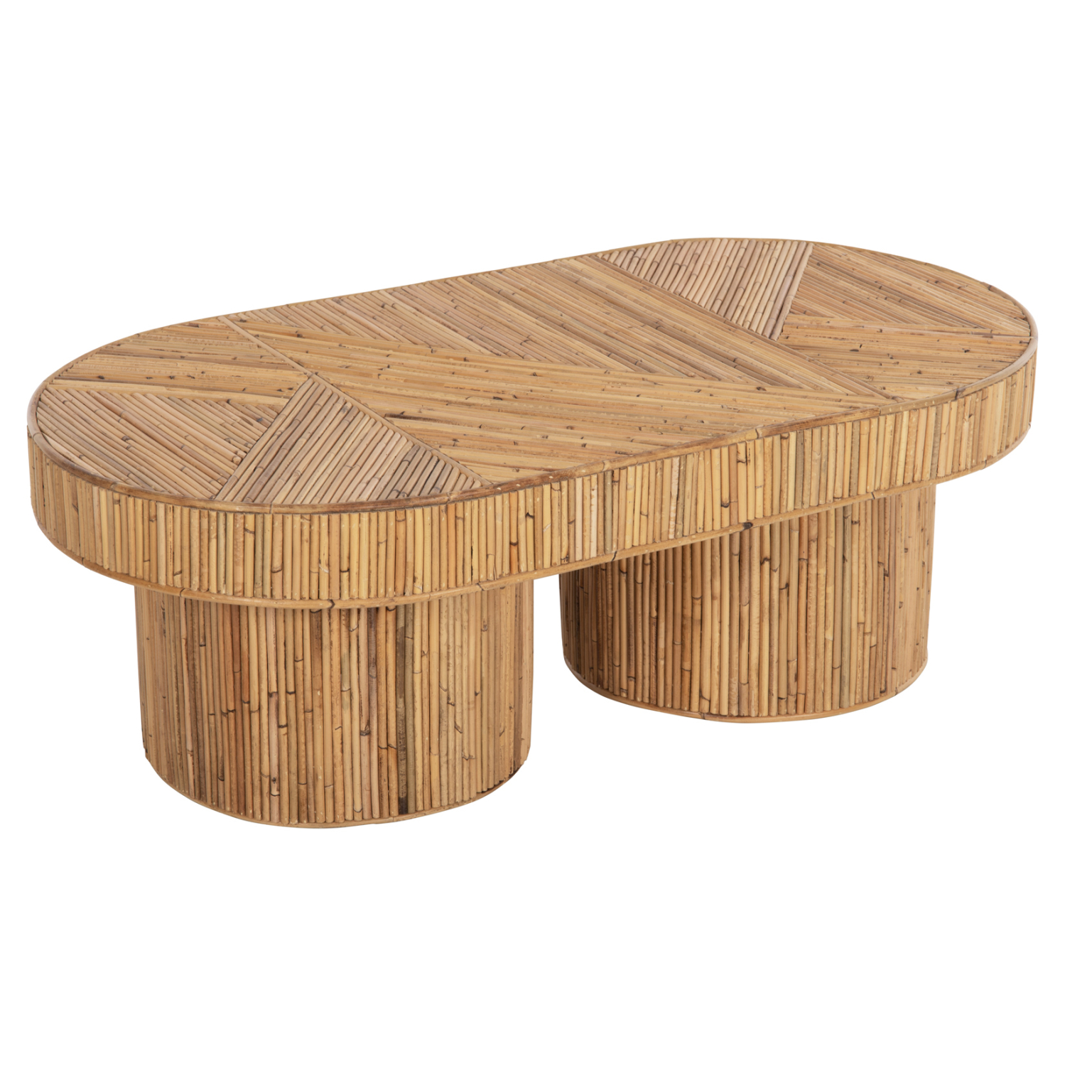trapezi-salonioy-obal-top-fb99870-rattan ΤΡΑΠΕΖΙ ΣΑΛΟΝΙΟΥ GATSBY ΟΒΑΛ TOP HM9870 RATTAN ΧΡΩΜΑ ΦΥΣΙΚΟ 110x59x39Υεκ. - Image 1