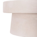 ΤΡΑΠΕΖΙ ΣΑΛΟΝΙΟΥ ΣΤΡΟΓΓΥΛΟ ΣΕΙΡΑ SANTORINI HM18050 MDF ΣΕ ΥΠΟΛΕΥΚΟ ΧΡΩΜΑ Φ80x35Υεκ. - Image 7