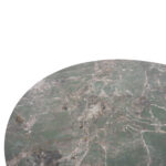 ΤΡΑΠΕΖΙ ΣΤΡΟΓΓΥΛΟ ZOD HM9852.03 ΠΡΑΣΙΝΟ ΜΑΡΜΑΡΟ ΚΕΡΑΜΙΚΟ TOP-ΜΑΥΡΑ ΜΕΤΑΛ.ΠΟΔΙΑ Φ135x74Υεκ - Image 3