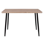 ΤΡΑΠΕΖΙ ΤΡΑΠΕΖΑΡΙΑΣ PALOMA HM8334.01, 120X70Χ76,5 SONΟMA, ΜΑΥΡΑ ΠΟΔΙΑ - Image 3