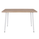 ΤΡΑΠΕΖΙ ΤΡΑΠΕΖΑΡΙΑΣ PALOMA HM8334.02, 120X70X76,5- SONOMA, ΛΕΥΚΑ ΠΟΔΙΑ - Image 3