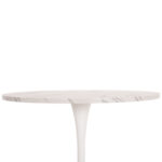ΤΡΑΠΕΖΙ ΤΡΑΠΕΖΑΡΙΑΣ ROLLO HM9421.11 ΣΤΡΟΓΓΥΛΟ WHITE MARBLE Φ90x74Υεκ. - Image 4